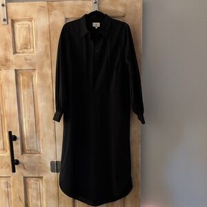 Tuckernuck Elegant Black Button Down Dress